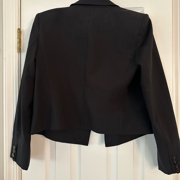 Veronica Beard Nevis Black Cropped Blazer 8 - Picture 10 of 11